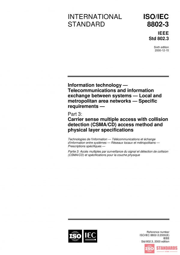ISO/IEC 8802-3:2000 PDF