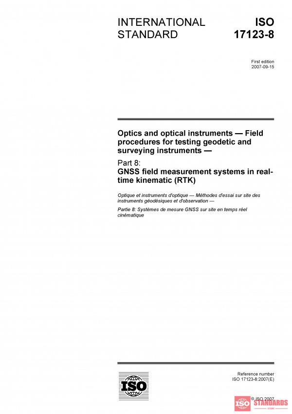 ISO 17123-8:2007 PDF