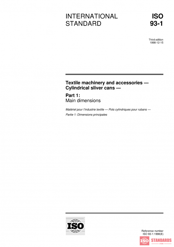 ISO 93-1:1998 PDF