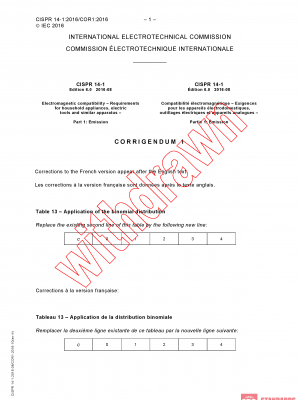 CISPR 14-1:2016/COR1:2016 PDF