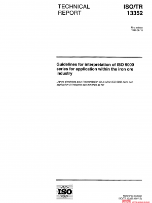 ISO/TR 13352:1997 PDF