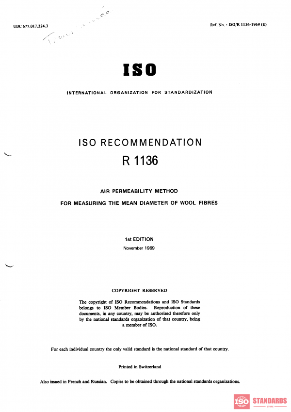 ISO/R 1136:1969 PDF
