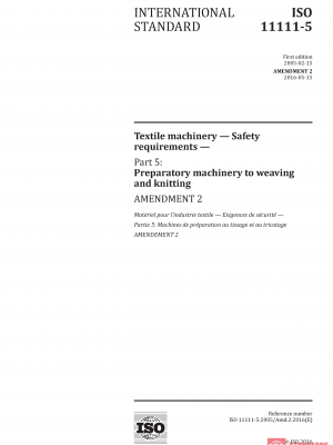 ISO 11111-5:2005/Amd 2:2016 PDF
