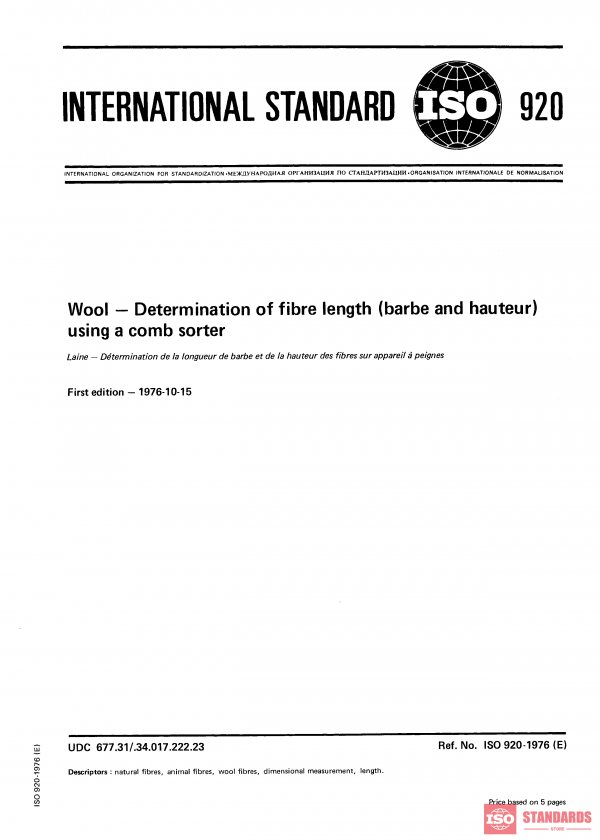 ISO 920:1976 PDF