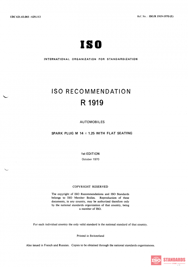 ISO/R 1919:1970 PDF