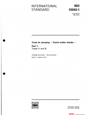 ISO 10242-1:1991 PDF