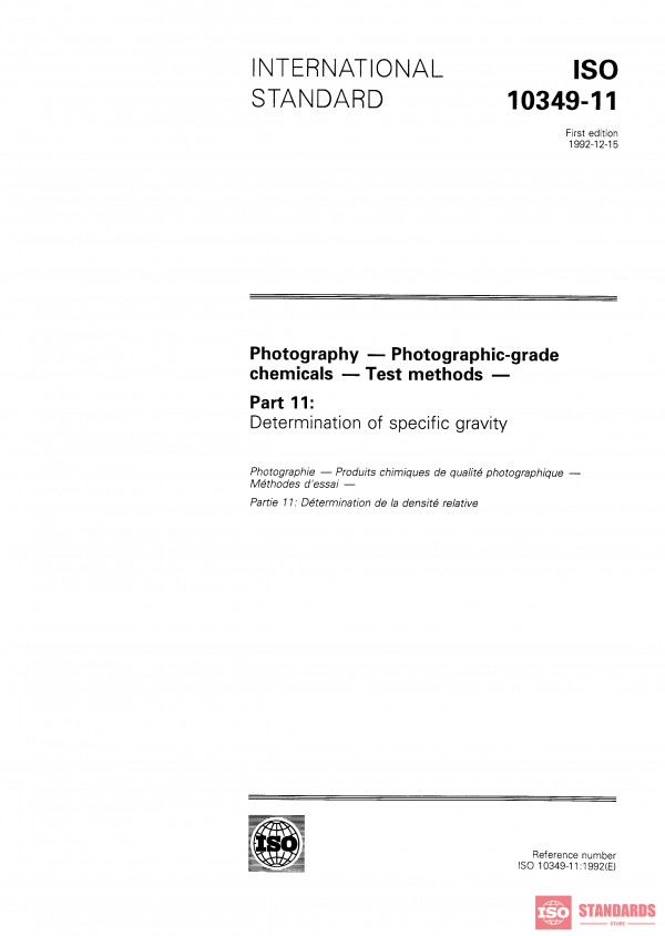 ISO 10349-11:1992 PDF