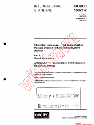 ISO/IEC 10021-2:1990/AMD1:1994 PDF