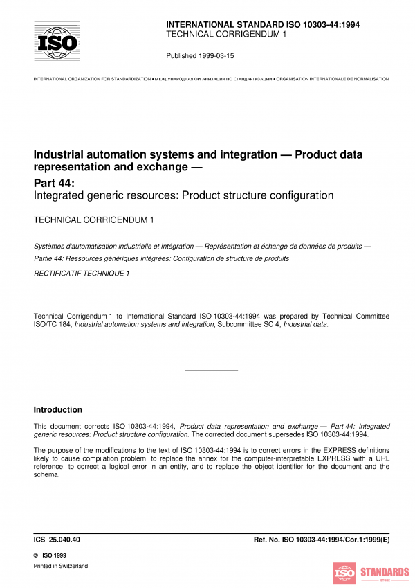 ISO 10303-44:1994/Cor 1:1999 PDF