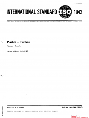 ISO 1043:1978 PDF