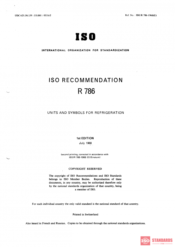 ISO/R 786:1968 PDF