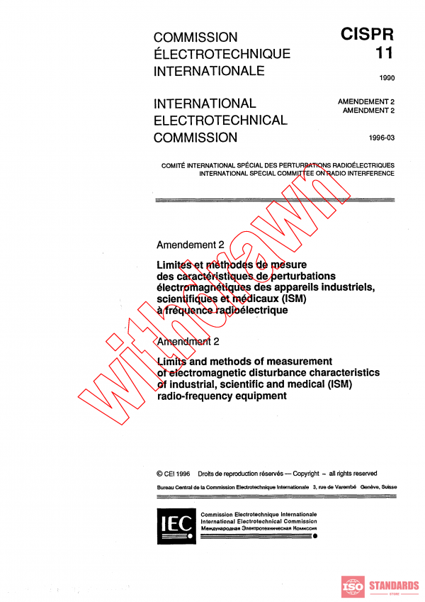 CISPR 11:1990/AMD2:1996 PDF