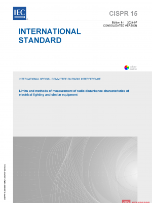CISPR 15:2018+AMD1:2024 CSV PDF