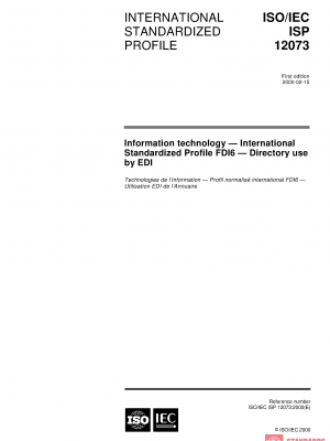 ISO/IEC ISP 12073:2000 PDF