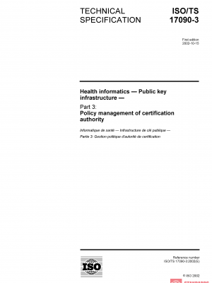 ISO/TS 17090-3:2002 PDF