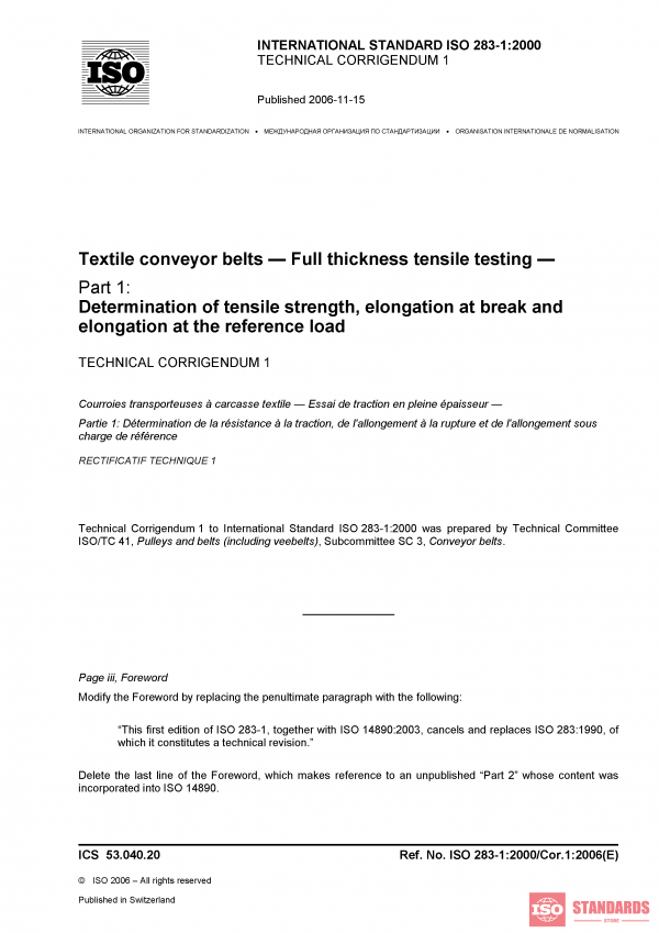 ISO 283-1:2000/Cor 1:2006 PDF