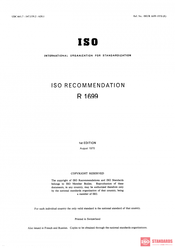 ISO/R 1699:1970 PDF