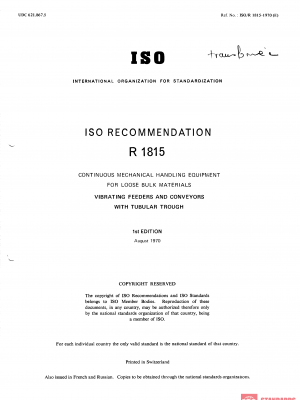 ISO/R 1815:1970 PDF