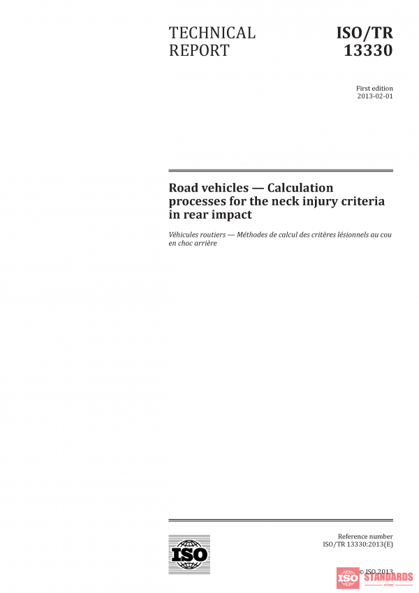 ISO/TR 13330:2013 PDF