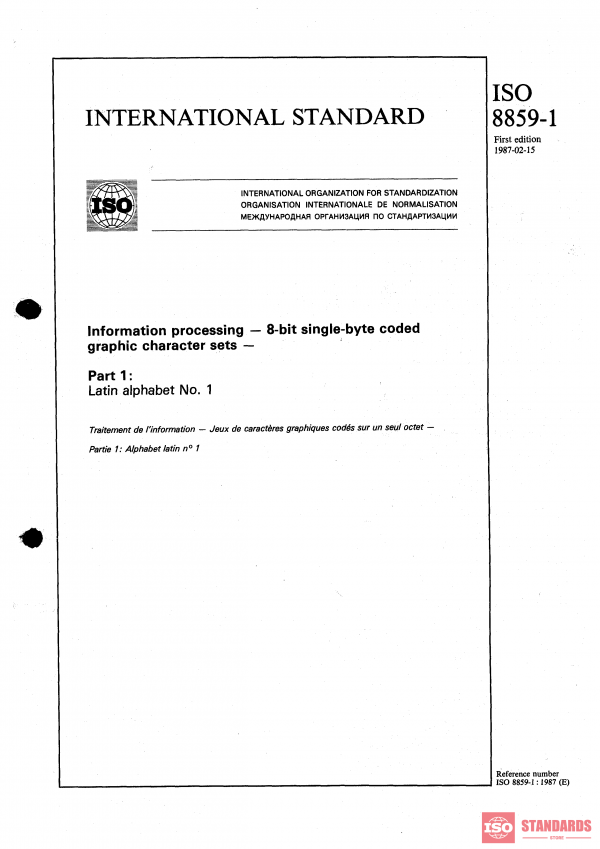 ISO 8859-1:1987 PDF
