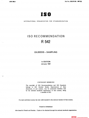 ISO/R 542:1967 PDF