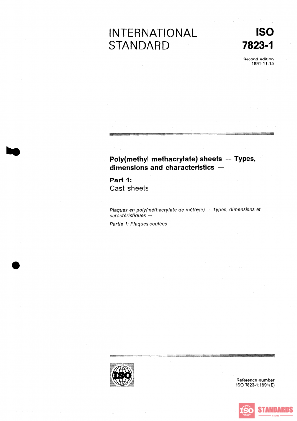 ISO 7823-1:1991 PDF