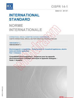 CISPR 14-1:2005/AMD2:2011 PDF