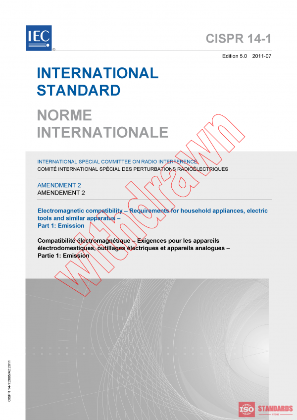 CISPR 14-1:2005/AMD2:2011 PDF