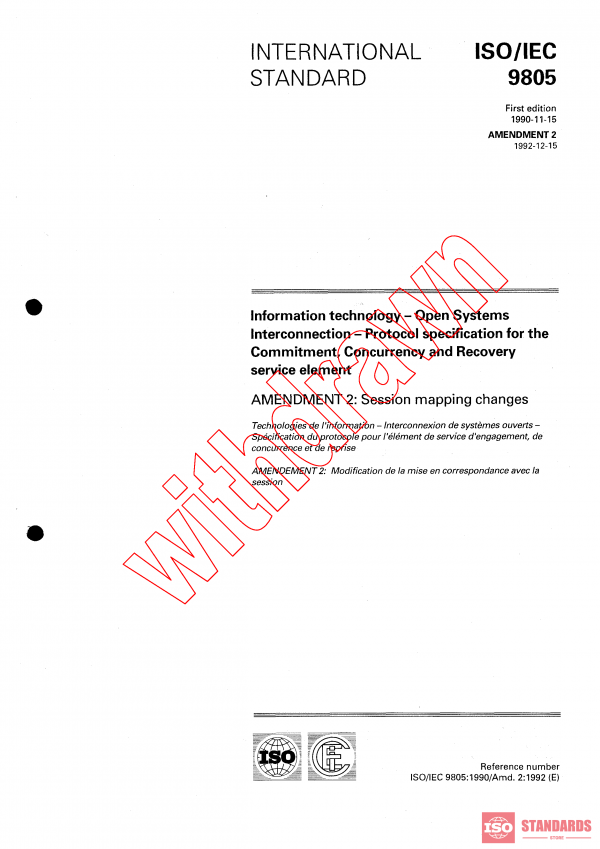 ISO/IEC 9805:1990/AMD2:1992 PDF