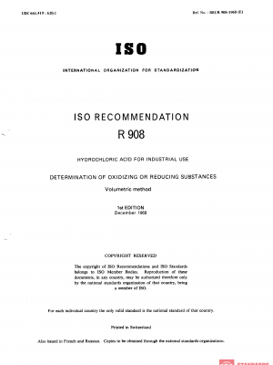 ISO/R 908:1968 PDF