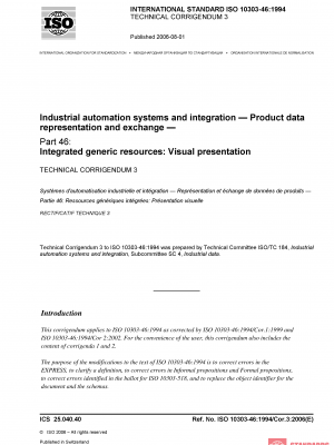 ISO 10303-46:1994/Cor 3:2006 PDF
