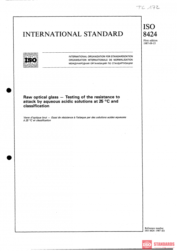 ISO 8424:1987 PDF
