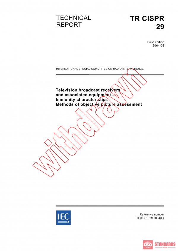 CISPR TR 29:2004 PDF