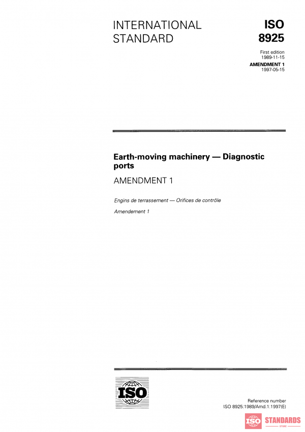 ISO 8925:1989/Amd 1:1997 PDF