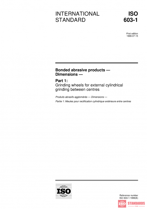 ISO 603-1:1999 PDF