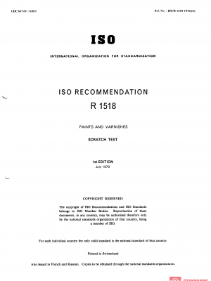 ISO/R 1518:1970 PDF