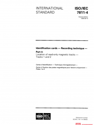 ISO/IEC 7811-4:1995 PDF