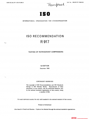 ISO/R 917:1968 PDF