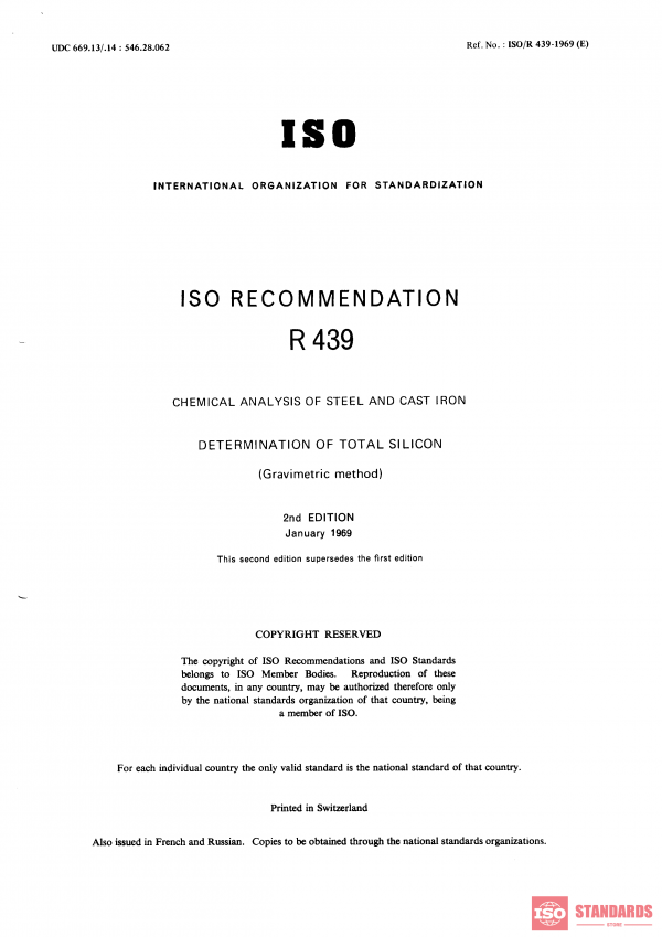 ISO/R 439:1969 PDF