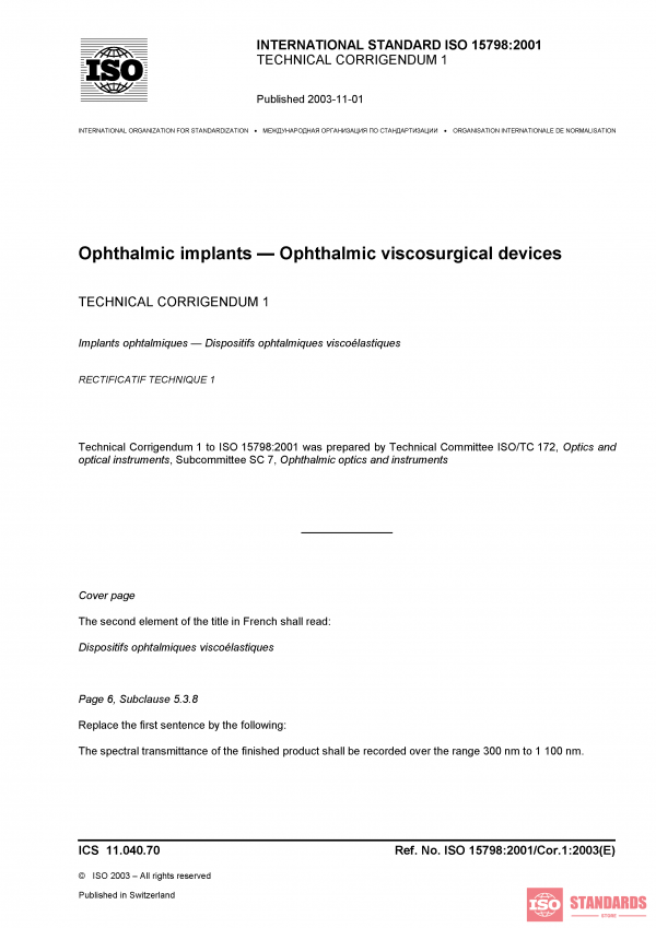 ISO 15798:2001/Cor 1:2003 PDF