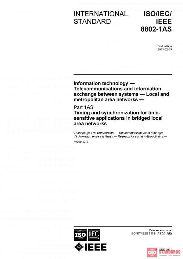 ISO/IEC/IEEE 8802-1AS:2014 PDF
