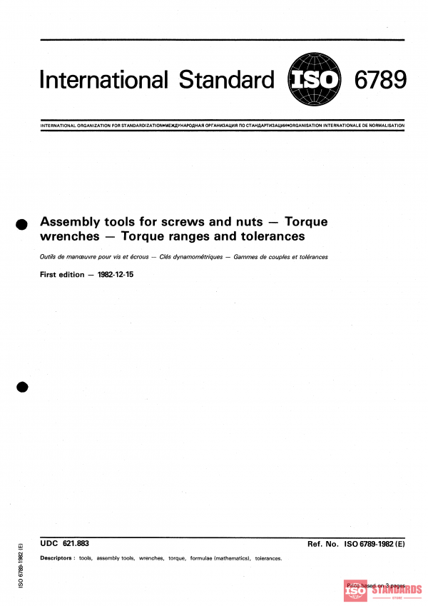 ISO 6789:1982 PDF