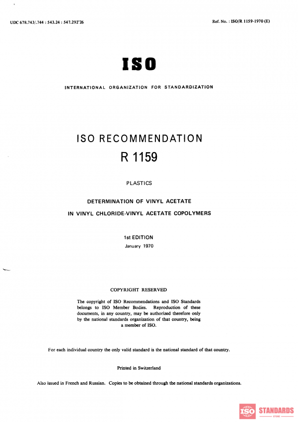 ISO/R 1159:1970 PDF