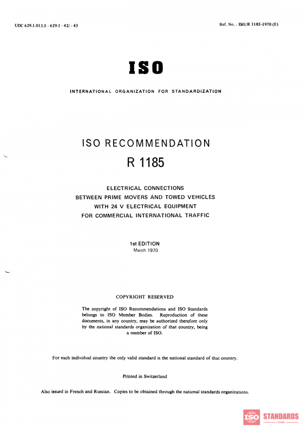 ISO/R 1185:1970 PDF