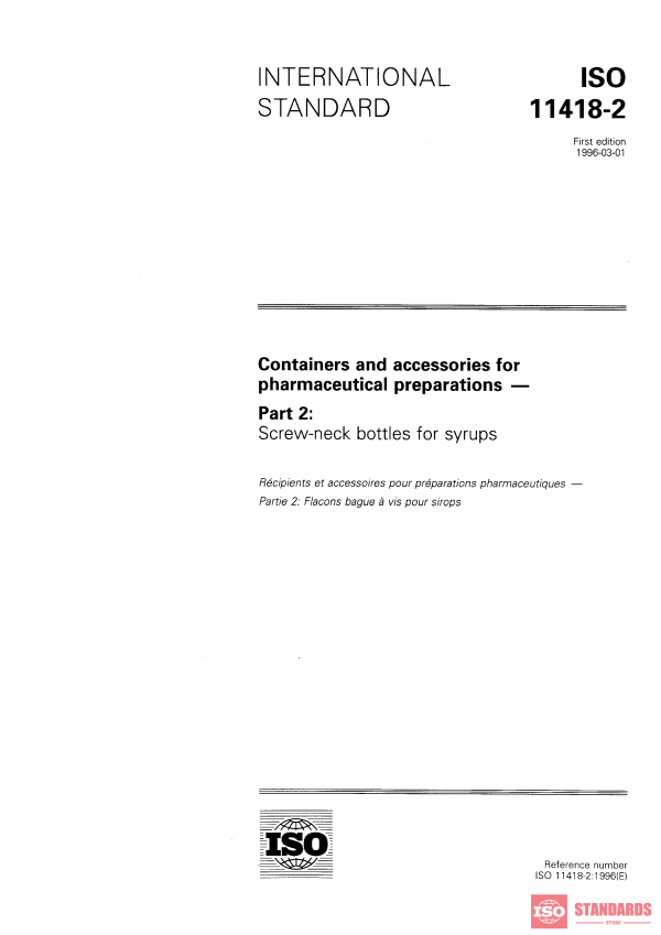 ISO 11418-2:1996 PDF