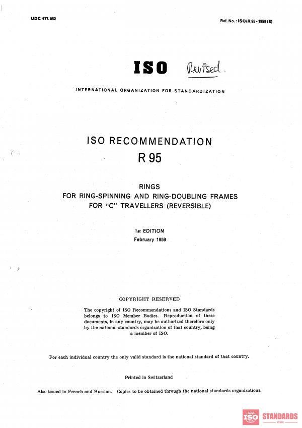 ISO/R 95:1972 PDF