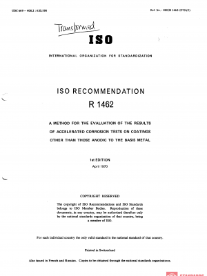 ISO/R 1462:1970 PDF