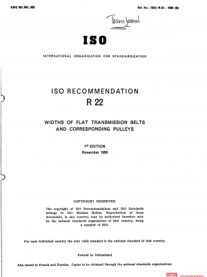 ISO/R 22:1956 PDF