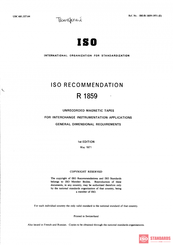 ISO/R 1859:1971 PDF