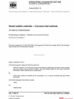 ISO 10271:2001/Cor 1:2005 PDF